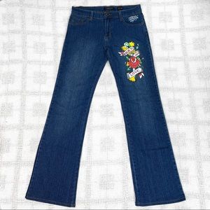 Dark wash Ed Hardy jeans - 33”